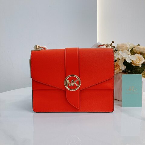 MS0668 Michael Kors 邁可寇斯翻蓋式鍊帶包包 Greenwich Crossbody Saffiano Leather