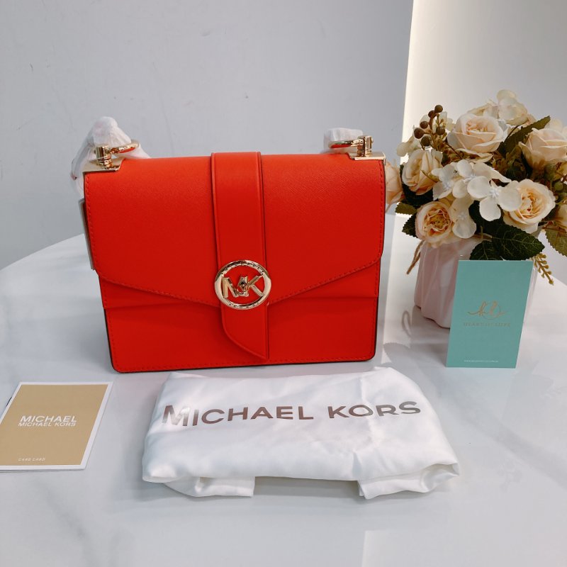 MS0668	Michael Kors 邁可寇斯翻蓋式鍊帶包包 Greenwich Crossbody Saffiano Leather-12