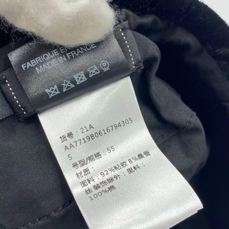 chanel香奈兒全新黑色貝蕾帽s號-7