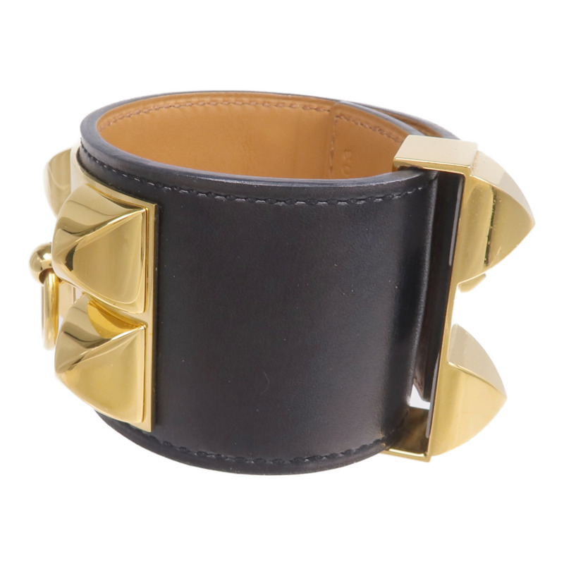 HERMES Box Calf皮革Collier de Chein Bracelet手帶-1