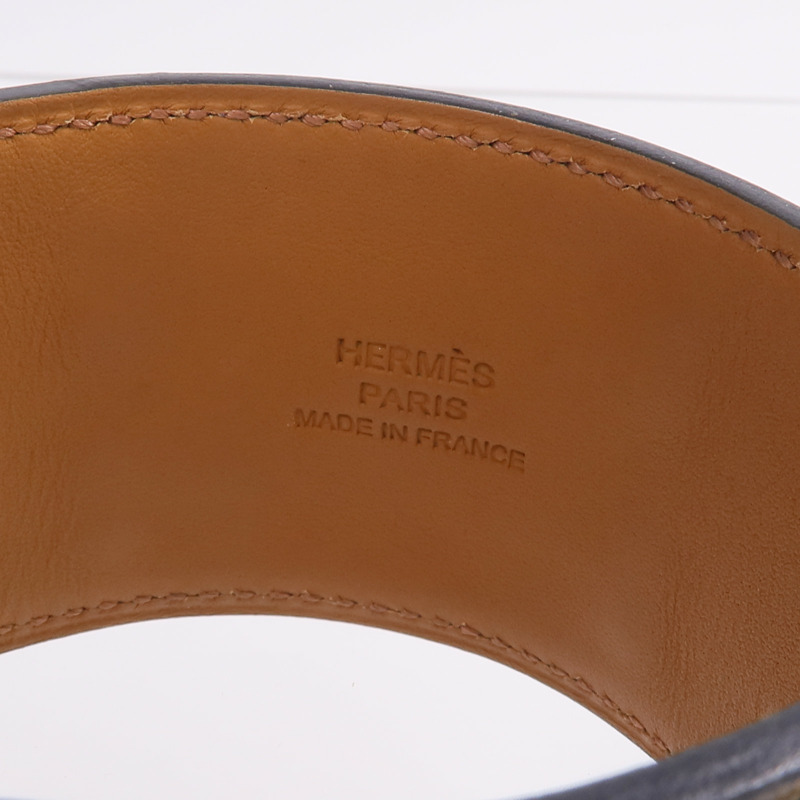 HERMES Box Calf皮革Collier de Chein Bracelet手帶-6