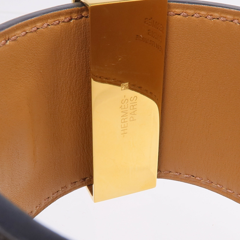 HERMES Box Calf皮革Collier de Chein Bracelet手帶-7