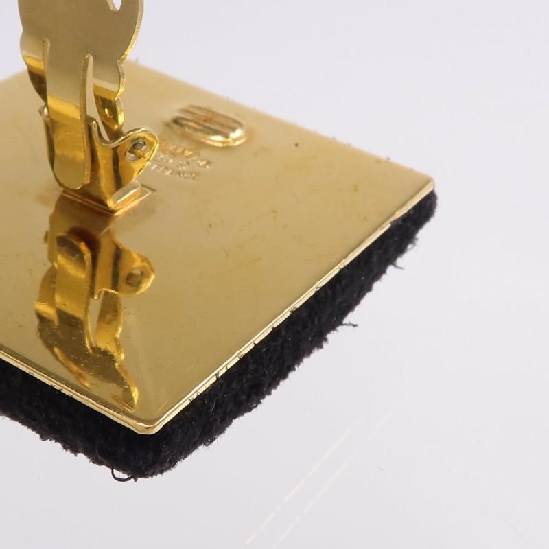 CHANEL 麂皮皮革/金屬Earrings耳環-5