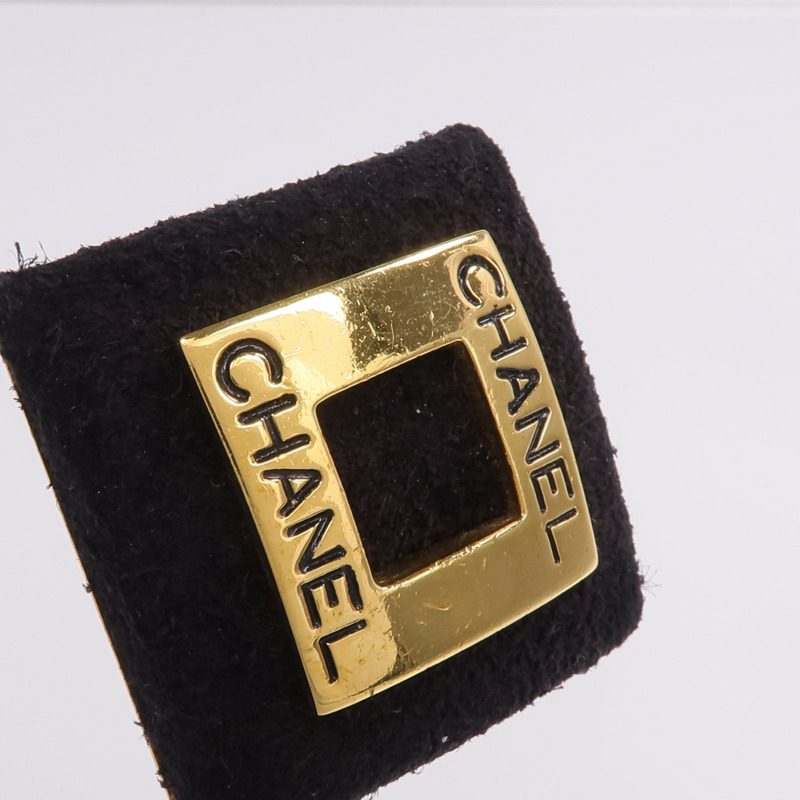 CHANEL 麂皮皮革/金屬Earrings耳環-7