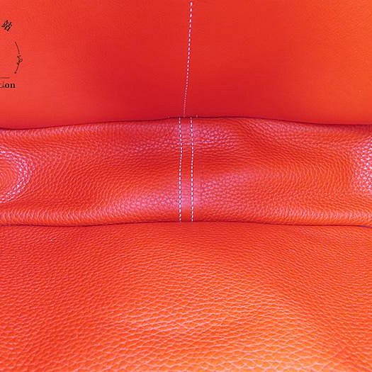 【巴黎站二手名牌專賣店】＊現貨＊HERMES 愛馬仕 真品＊C刻HALZAN 31紅色皮革銀釦斜背肩背包-3