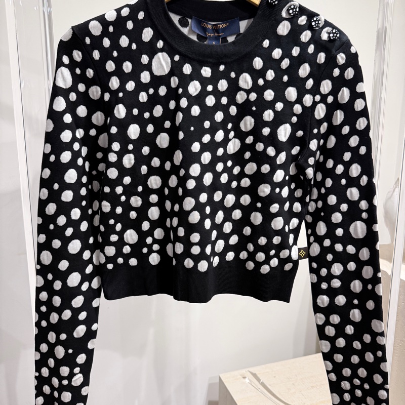 全新未拆吊牌/Louis Vuitton ✨草間彌生圓點針織衫 #S-0
