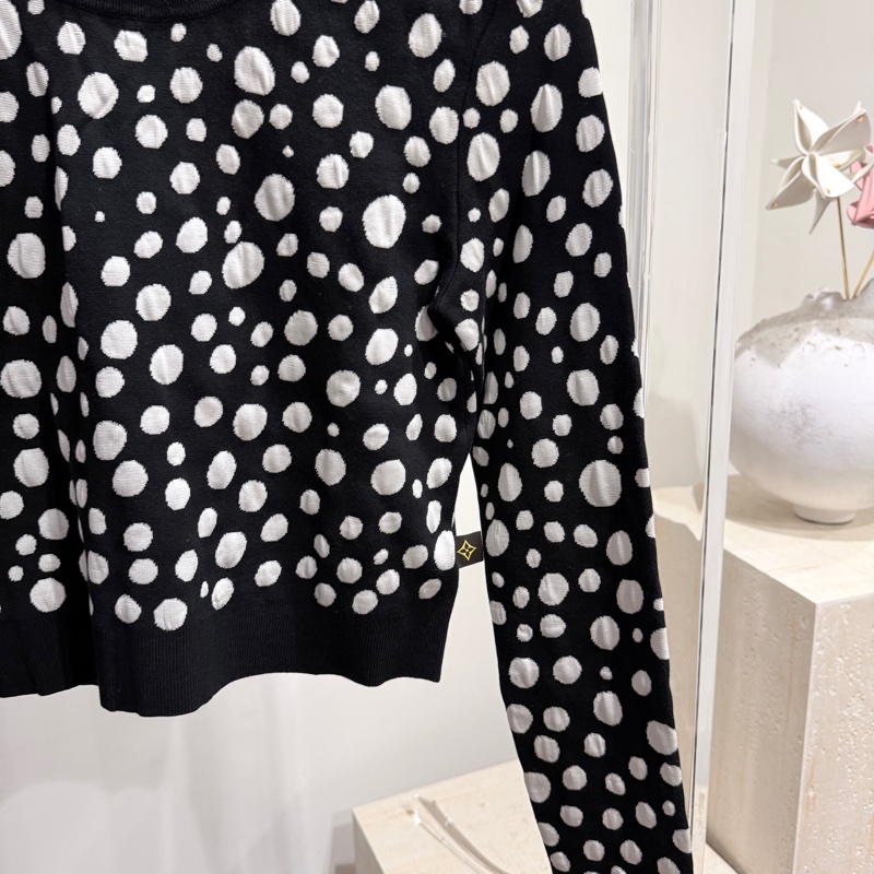 全新未拆吊牌/Louis Vuitton ✨草間彌生圓點針織衫 #S-2