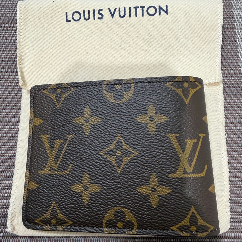 Louis Vuitton 路易威登 LV M60895 Monagram 老花 經典花紋 對折 短夾-4