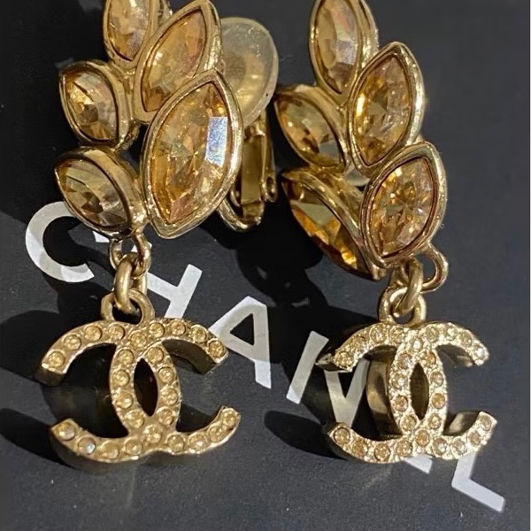 chanel香奈兒稻穗夾式耳環-0