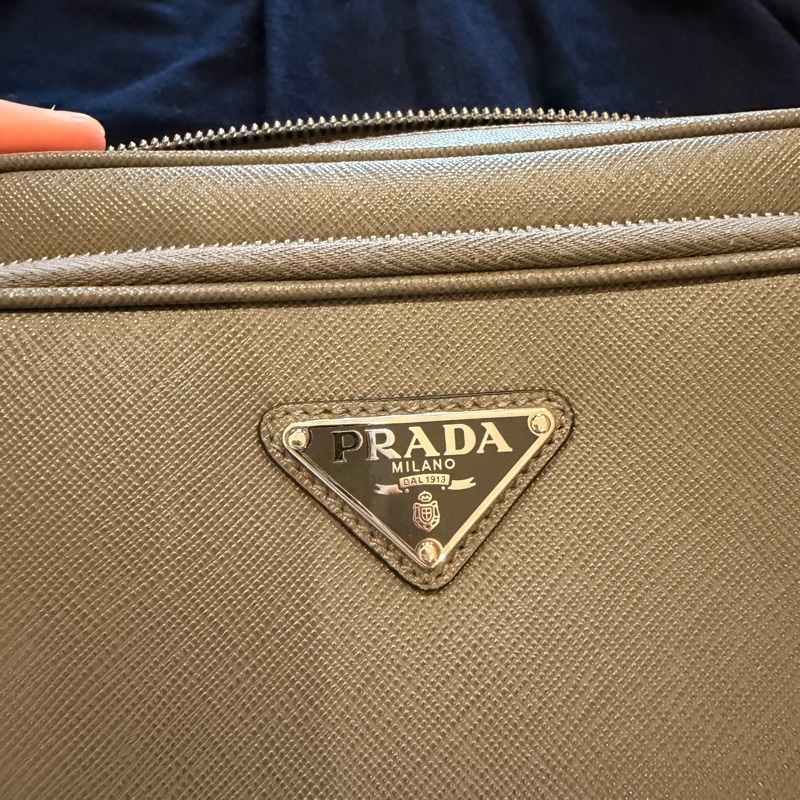 PRADA Safiano皮革肩背袋-4