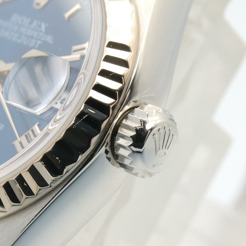 18K白金 不鏽鋼 藍錶面 腕錶 79174【ROLEX 勞力士】 79174-4