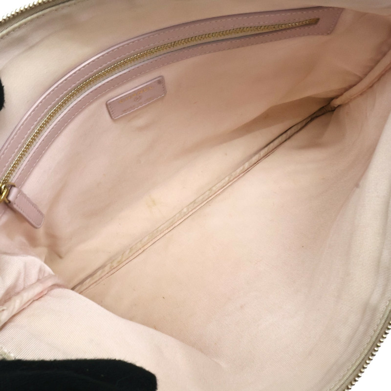 粉色牛皮 山形紋 手拿包 A82552【CHANEL 香奈兒】 A82552-2