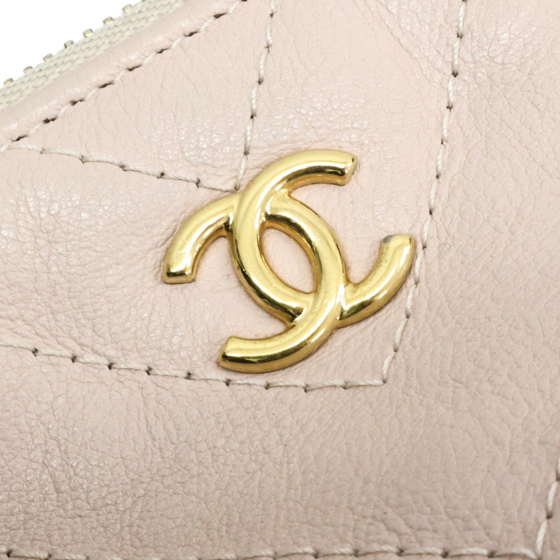 粉色牛皮 山形紋 手拿包 A82552【CHANEL 香奈兒】 A82552-8