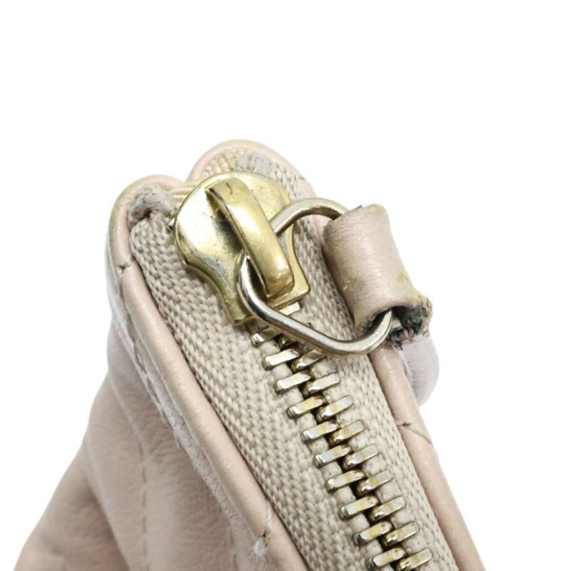 粉色牛皮 山形紋 手拿包 A82552【CHANEL 香奈兒】 A82552-9