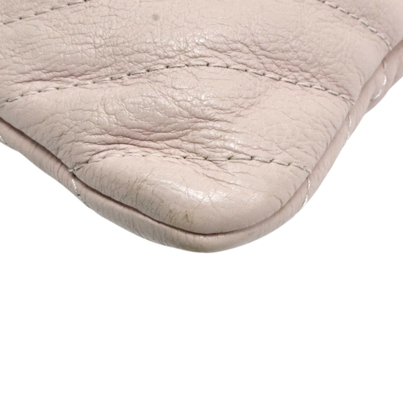 粉色牛皮 山形紋 手拿包 A82552【CHANEL 香奈兒】 A82552-12