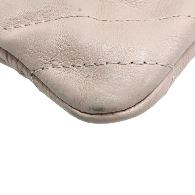 粉色牛皮 山形紋 手拿包 A82552【CHANEL 香奈兒】 A82552-14