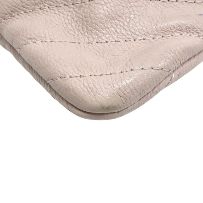 粉色牛皮 山形紋 手拿包 A82552【CHANEL 香奈兒】 A82552-15