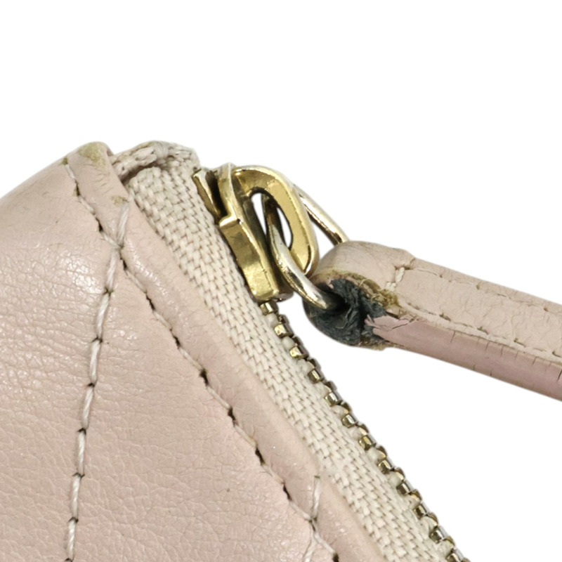 粉色牛皮 山形紋 手拿包 A82552【CHANEL 香奈兒】 A82552-17