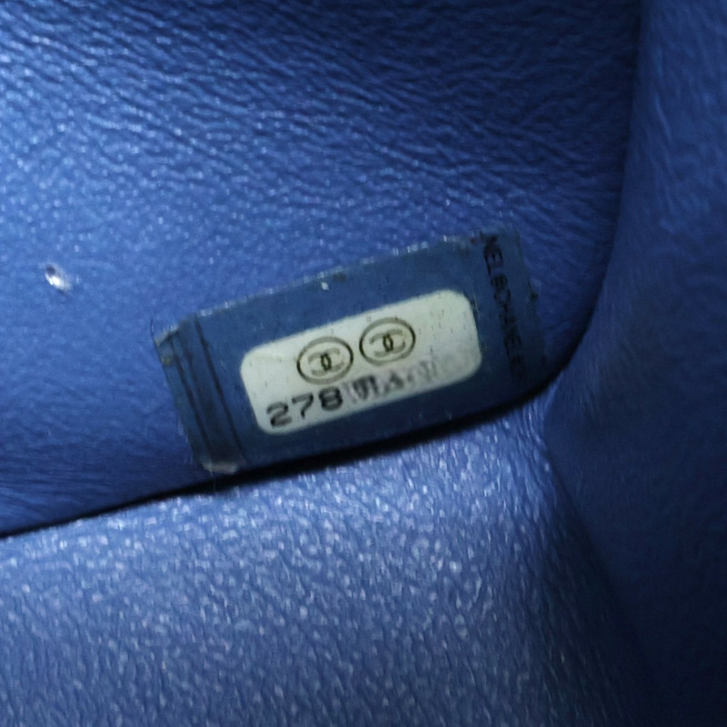 藍色羊皮 coco 17 鍊帶 肩背包 A35200【CHANEL 香奈兒】 A35200-7