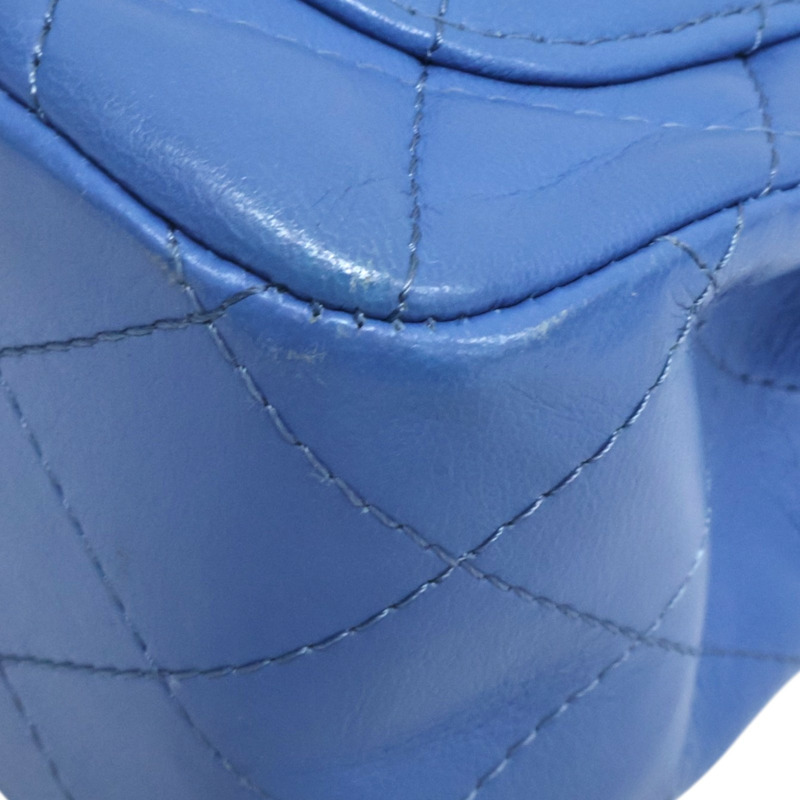 藍色羊皮 coco 17 鍊帶 肩背包 A35200【CHANEL 香奈兒】 A35200-12