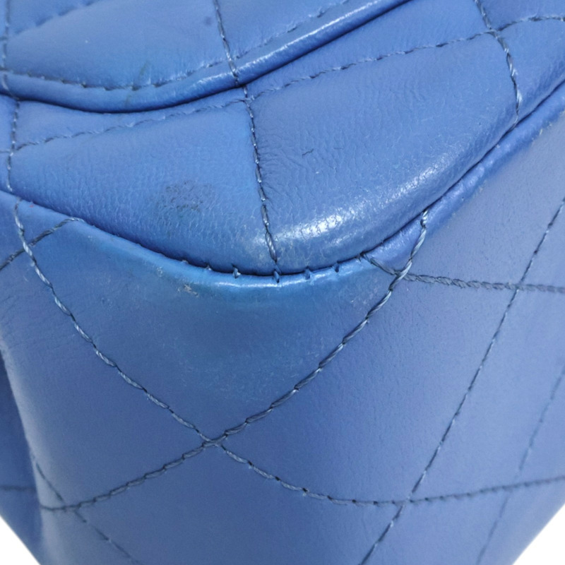 藍色羊皮 coco 17 鍊帶 肩背包 A35200【CHANEL 香奈兒】 A35200-13