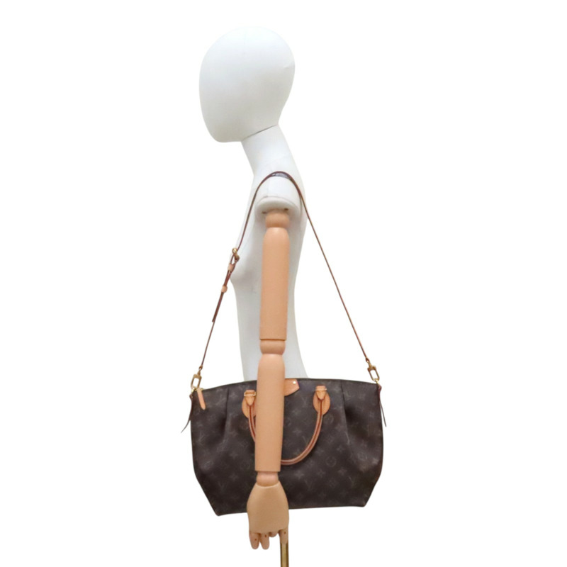 棕色 原花帆布 Turenne MM 兩用包【LOUIS VUITTON LV 路易威登】 M48814-8