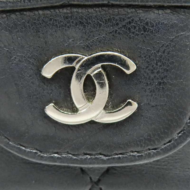 黑色 羊皮 三折長夾【CHANEL 香奈兒】 A31506-7