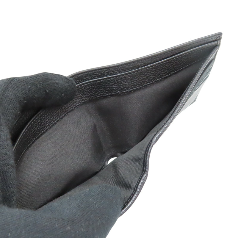 黑色 牛皮 二折長夾 無卡【CHANEL 香奈兒】-3