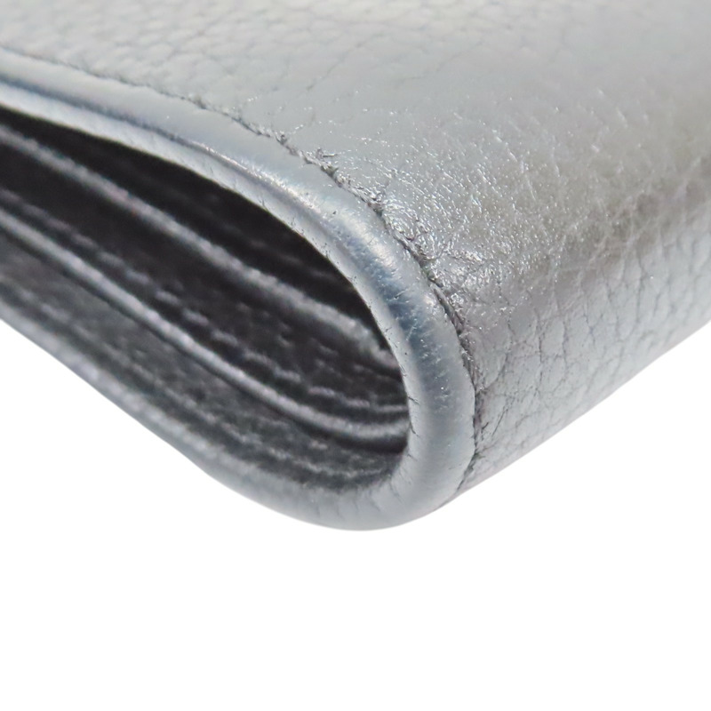 黑色 牛皮 二折長夾 無卡【CHANEL 香奈兒】-10