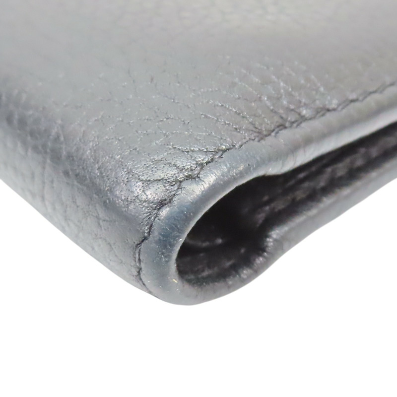 黑色 牛皮 二折長夾 無卡【CHANEL 香奈兒】-11