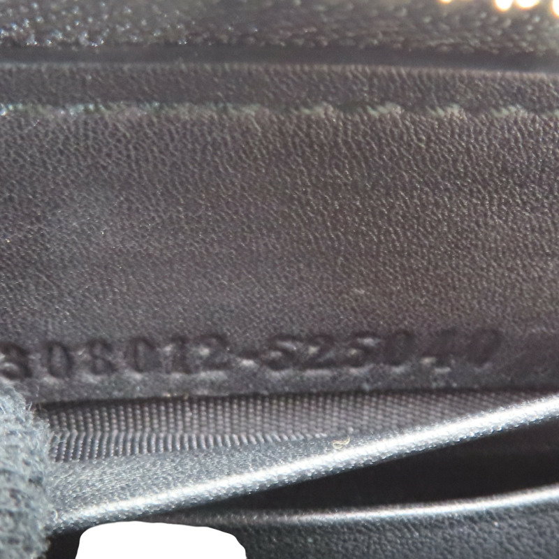 黑色 壓紋牛皮 拉鍊長夾【GUCCI 古馳】 308012-4