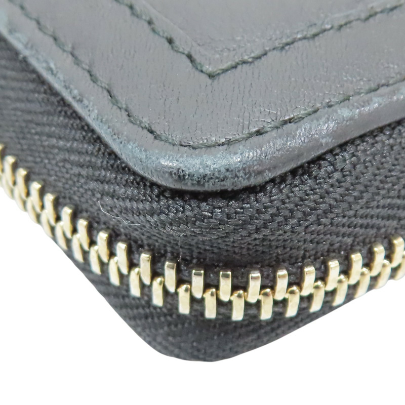 黑色 壓紋牛皮 拉鍊長夾【GUCCI 古馳】 308012-8