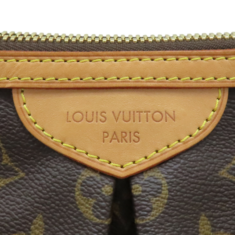 棕色 原花帆布 Palermo PM 兩用包【LOUIS VUITTON LV 路易威登】 M40145-4