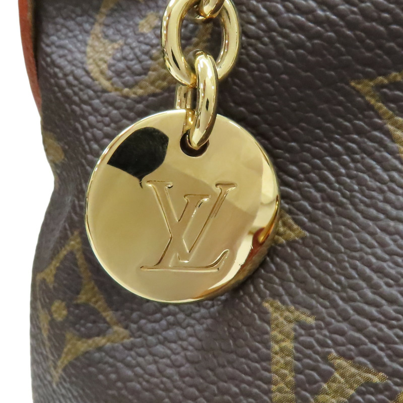 棕色 原花帆布 Palermo PM 兩用包【LOUIS VUITTON LV 路易威登】 M40145-7