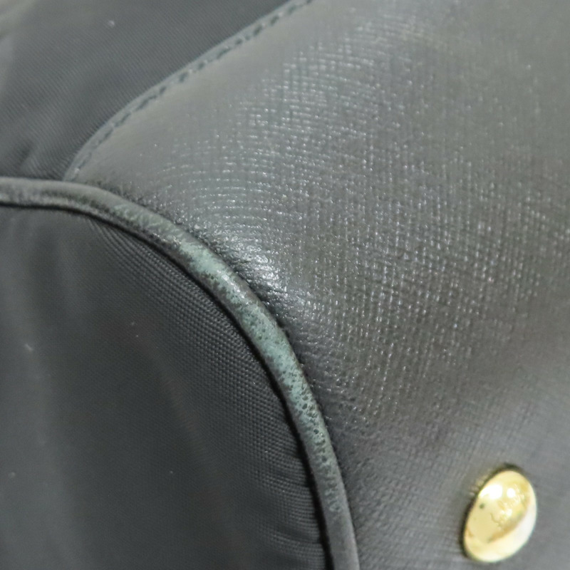 黑色 帆布 牛皮 Double Gancini 兩用包 無背帶【Salvatore Ferragamo 費拉格慕】 AB-21E163-10