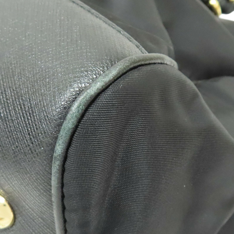 黑色 帆布 牛皮 Double Gancini 兩用包 無背帶【Salvatore Ferragamo 費拉格慕】 AB-21E163-11