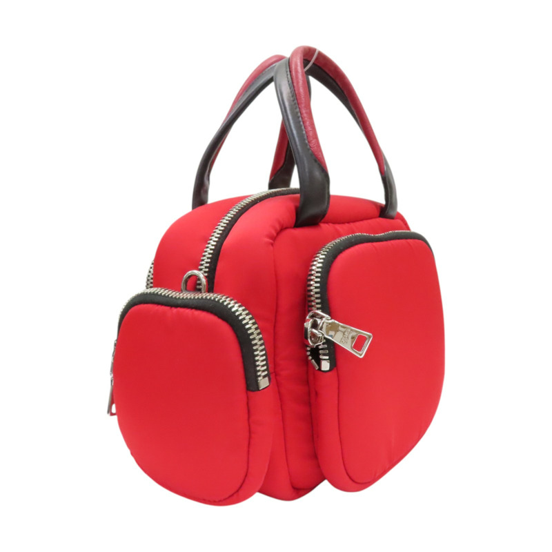 紅色 帆布 Tessuto Cargo 兩用包【PRADA 普拉達】 1BB061-1