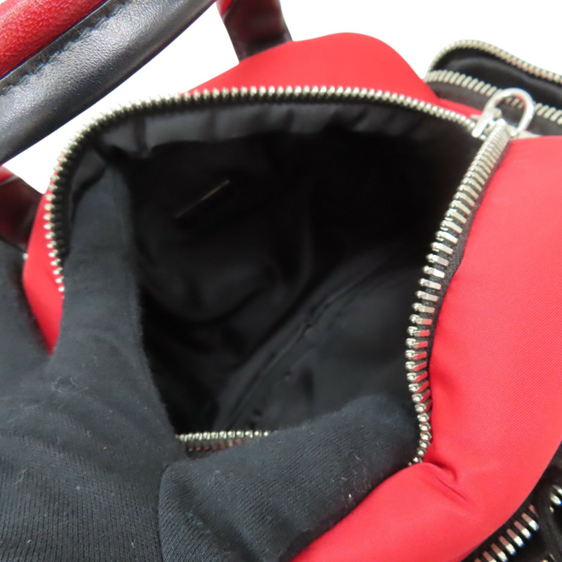 紅色 帆布 Tessuto Cargo 兩用包【PRADA 普拉達】 1BB061-2