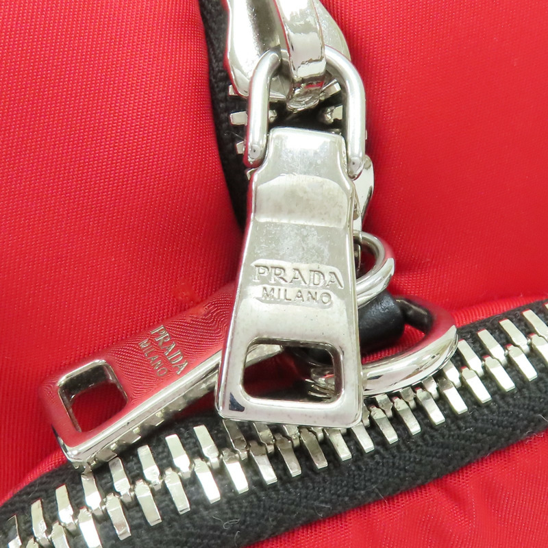 紅色 帆布 Tessuto Cargo 兩用包【PRADA 普拉達】 1BB061-12
