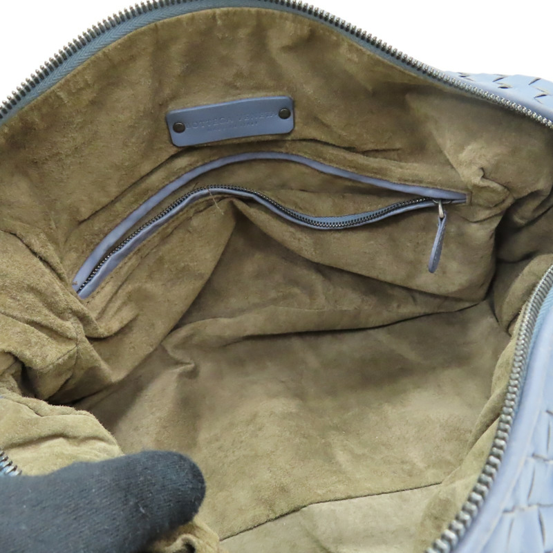 藍色 編織羊皮 手提包【BOTTEGA VENETA BV 寶緹嘉】 283363-2