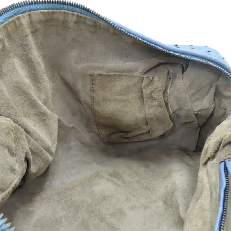 藍色 編織羊皮 手提包【BOTTEGA VENETA BV 寶緹嘉】 283363-3