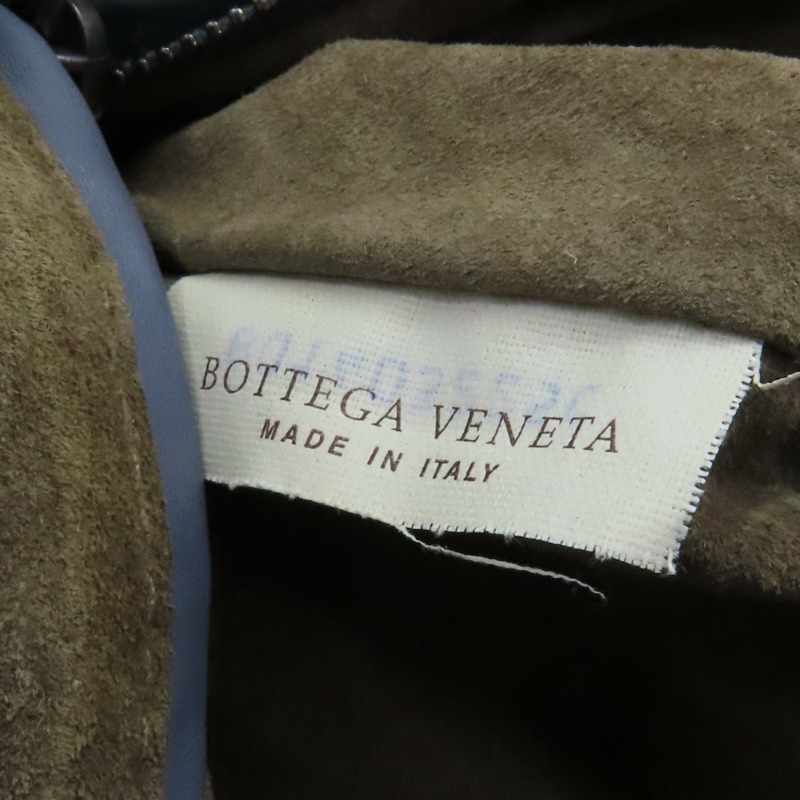 藍色 編織羊皮 手提包【BOTTEGA VENETA BV 寶緹嘉】 283363-6