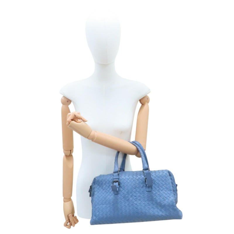 藍色 編織羊皮 手提包【BOTTEGA VENETA BV 寶緹嘉】 283363-7