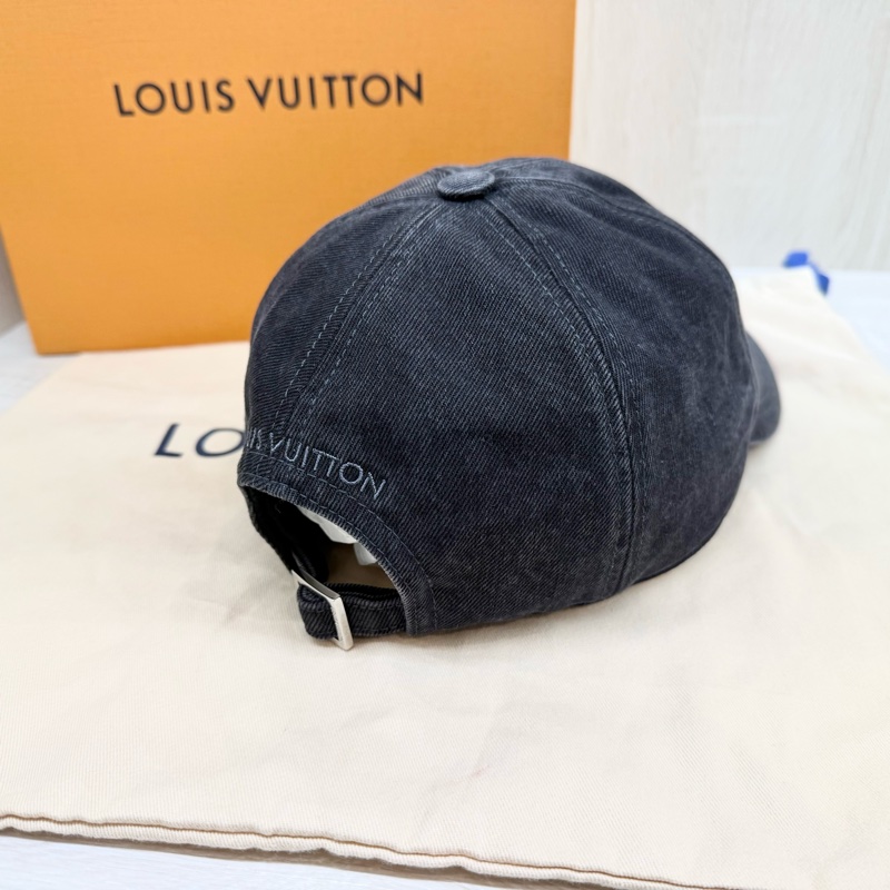 LV全新離櫃✨水洗灰色丹寧棒球帽M5499M-3
