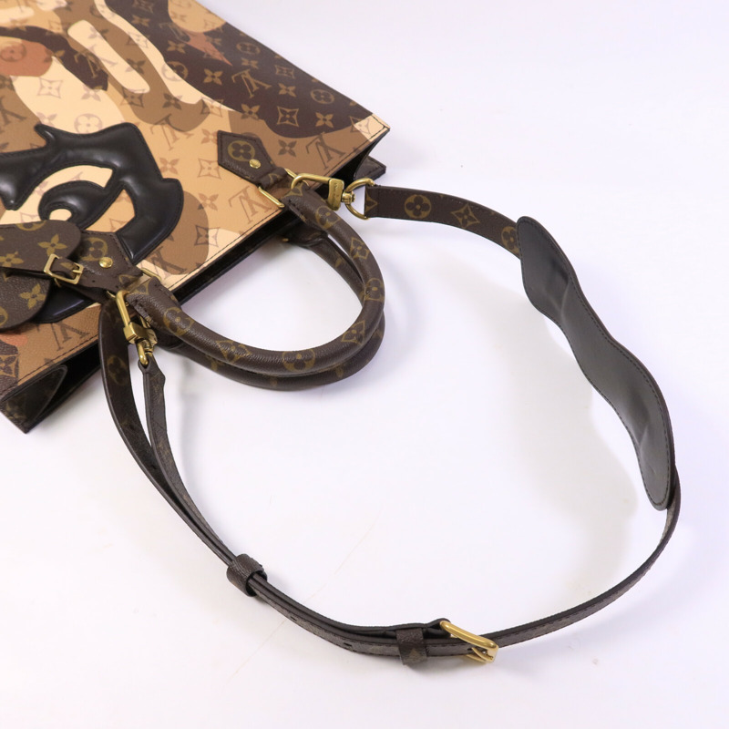 LOUIS VUITTON Monogram Sac Plat NV手挽肩背兩用袋-7