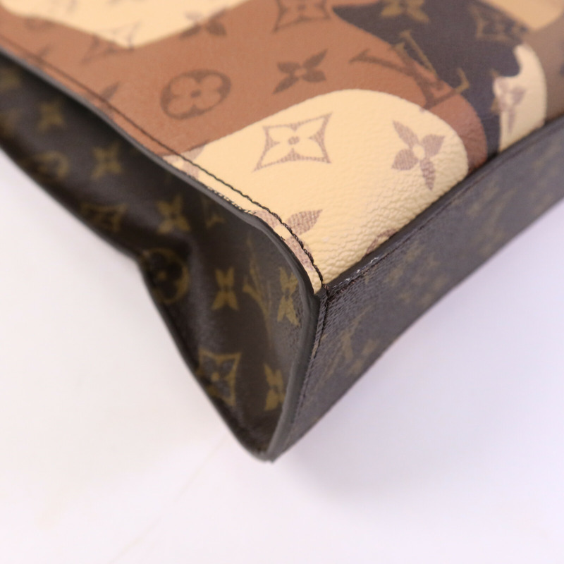LOUIS VUITTON Monogram Sac Plat NV手挽肩背兩用袋-11