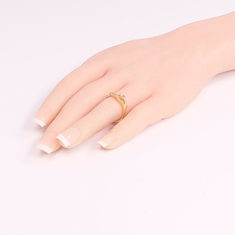 HERMES 18K玫瑰金Galop Ring鑽石戒指-6