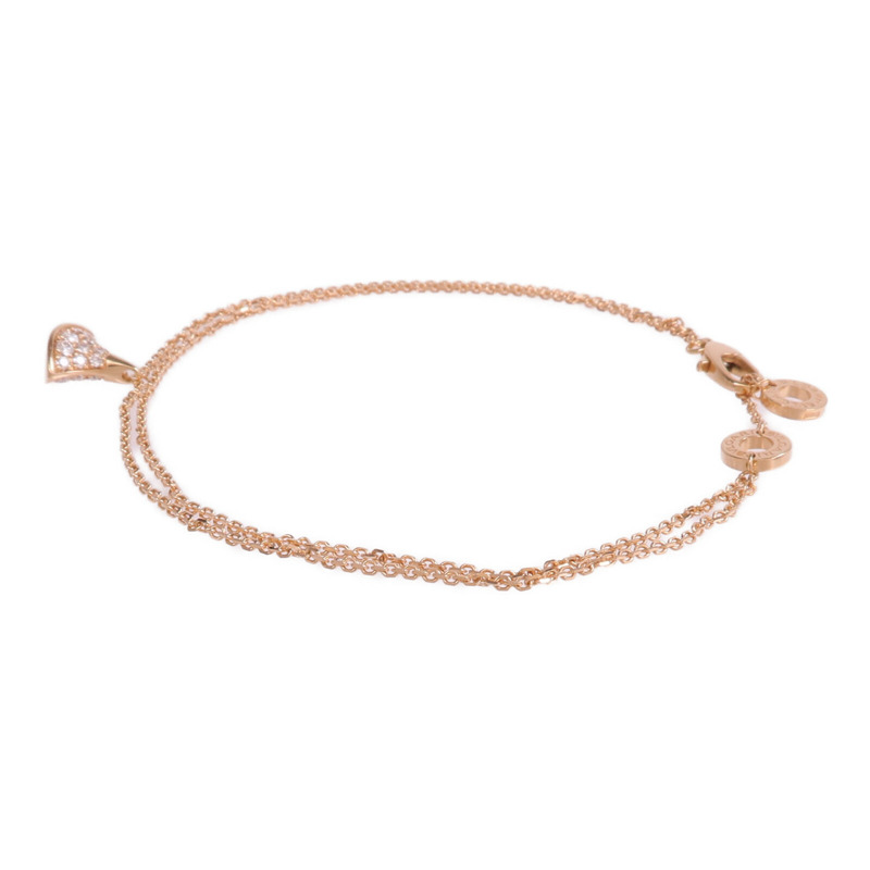 BVLGARI 18K玫瑰金Divas' Dream Bracelet鑽石手鏈-1