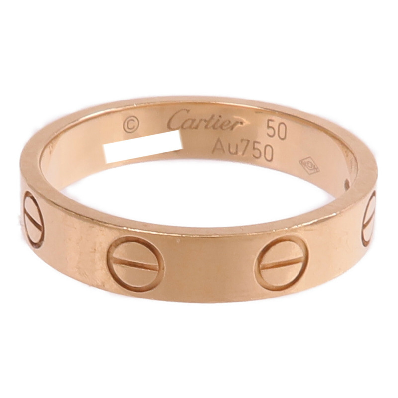 CARTIER 18K玫瑰金Mini Love Ring戒指-1