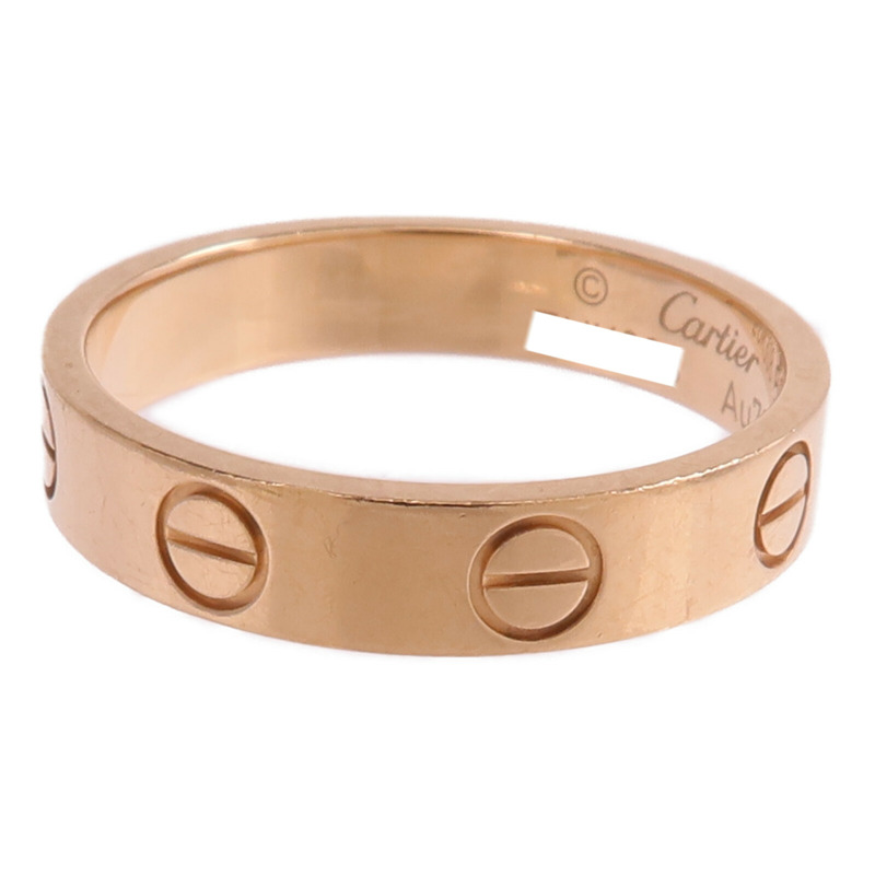 CARTIER 18K玫瑰金Mini Love Ring戒指-2